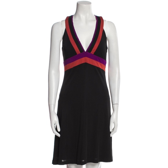 Gucci Dresses & Skirts - Vintage Gucci Shift Colorblock Black Dress - Small